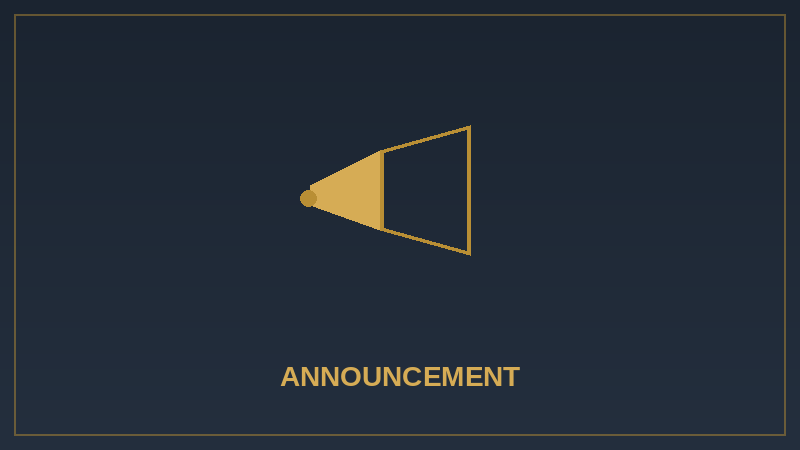 Announcement
